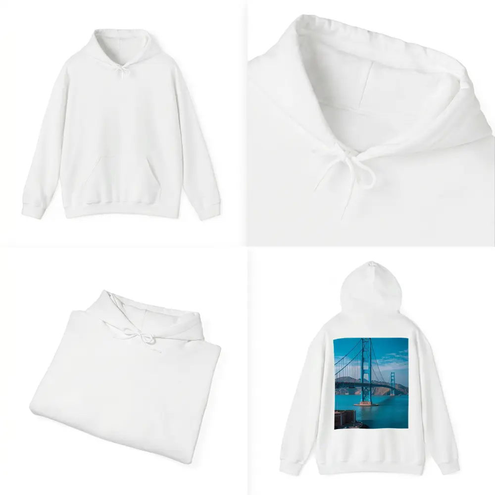 Golden Gate Bridge San Francisco Blue Sky – Hoodies