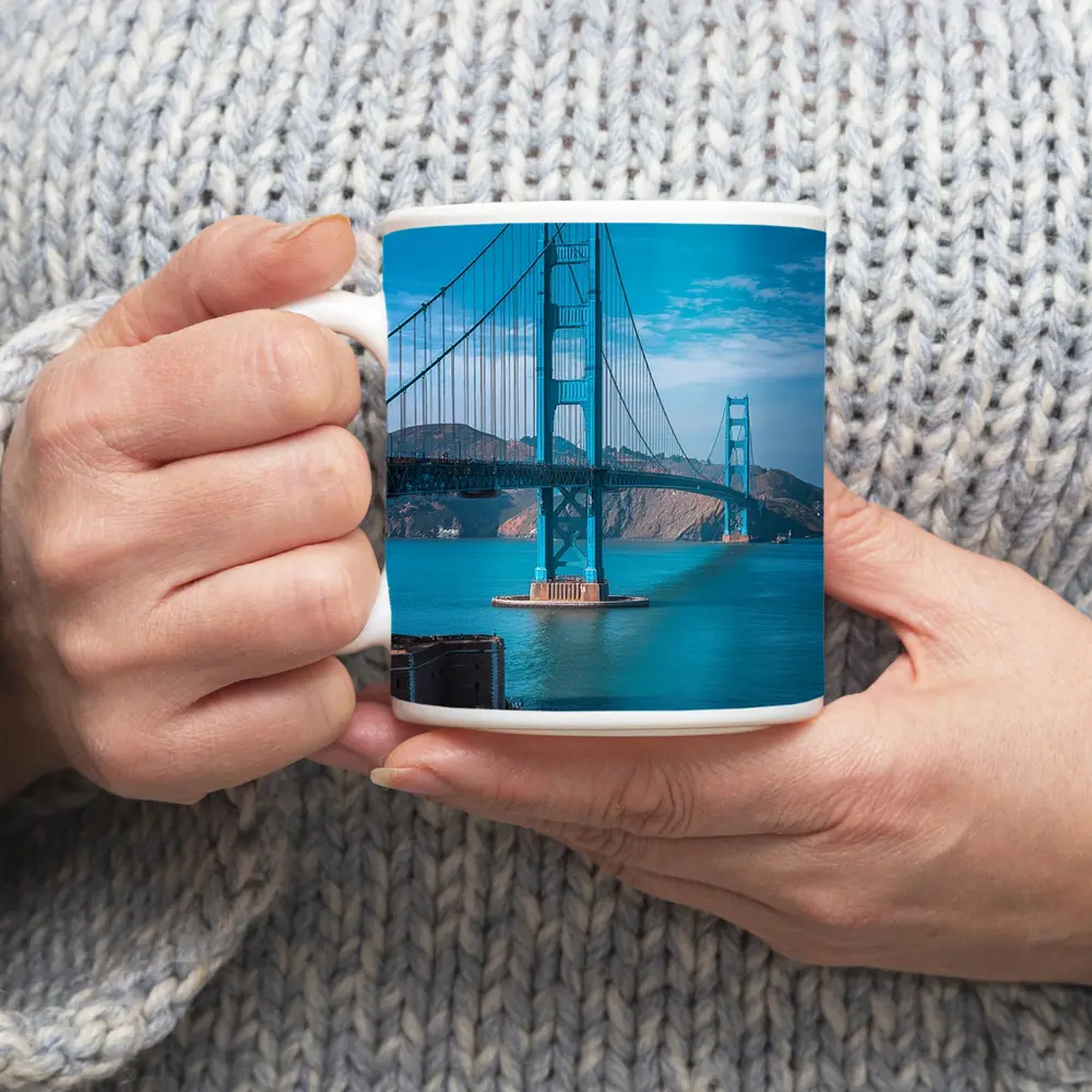 Golden Gate Bridge San Francisco Blue Sky – Mugs