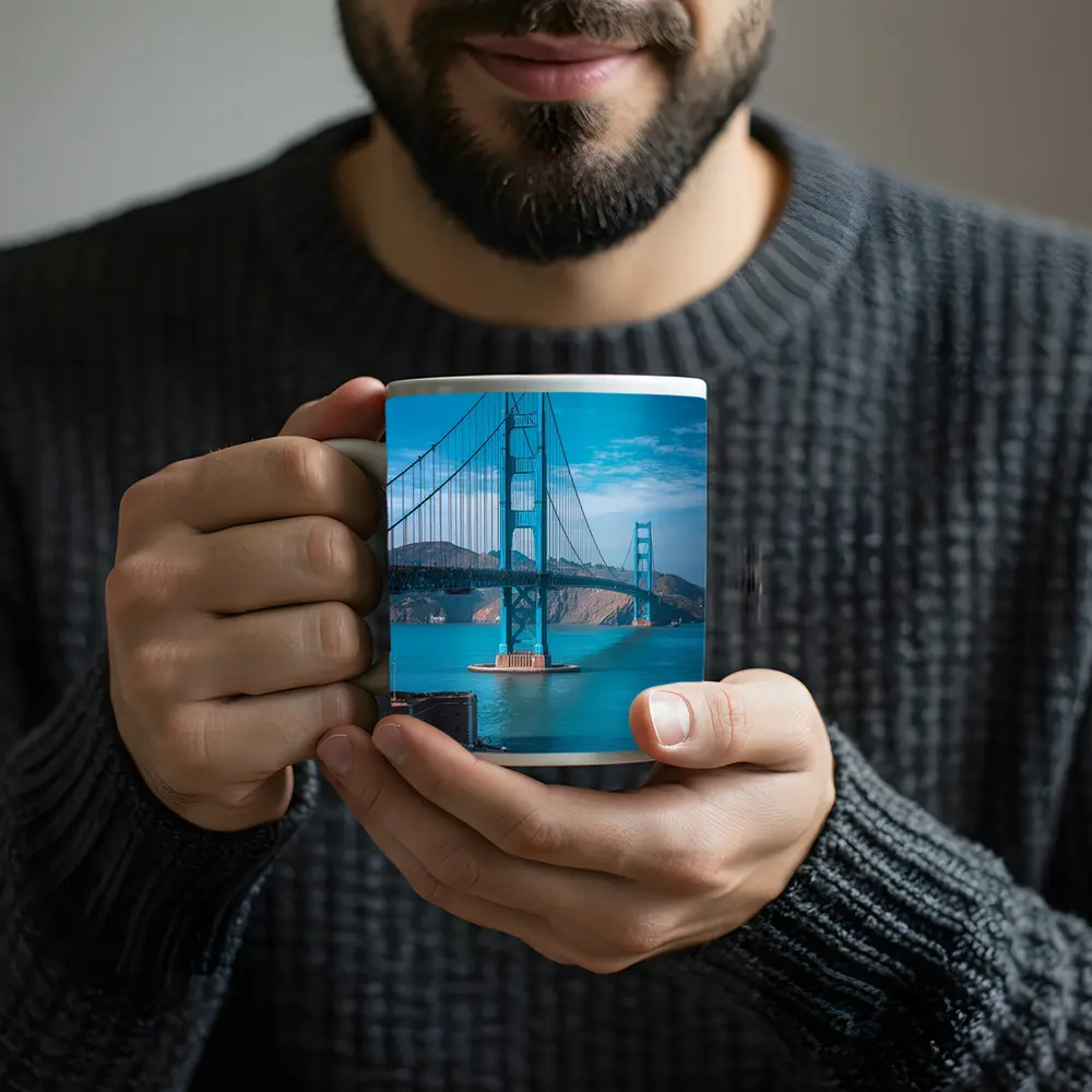 Golden Gate Bridge San Francisco Blue Sky – Mugs