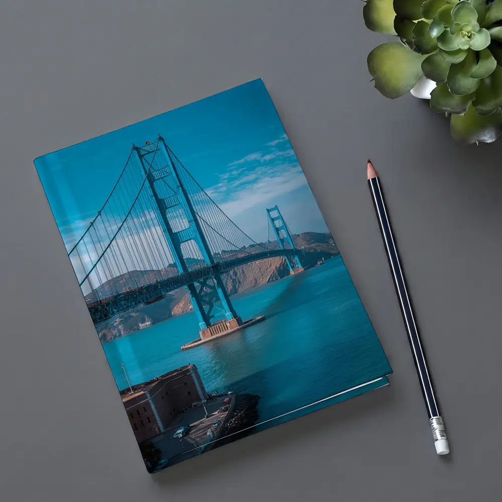 Golden Gate Bridge San Francisco Blue Sky – Notebooks