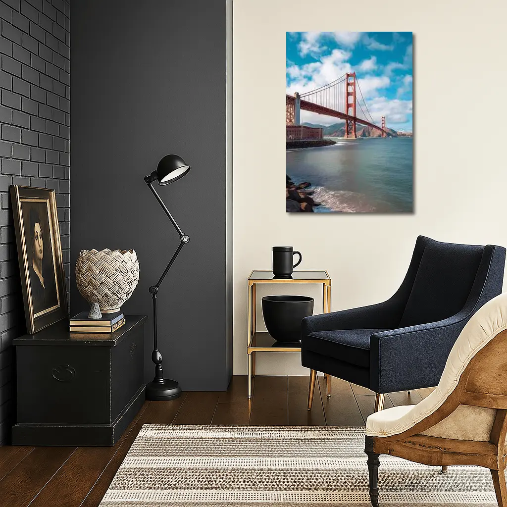 Golden Gate Bridge San Francisco Coastal View – Wall Art