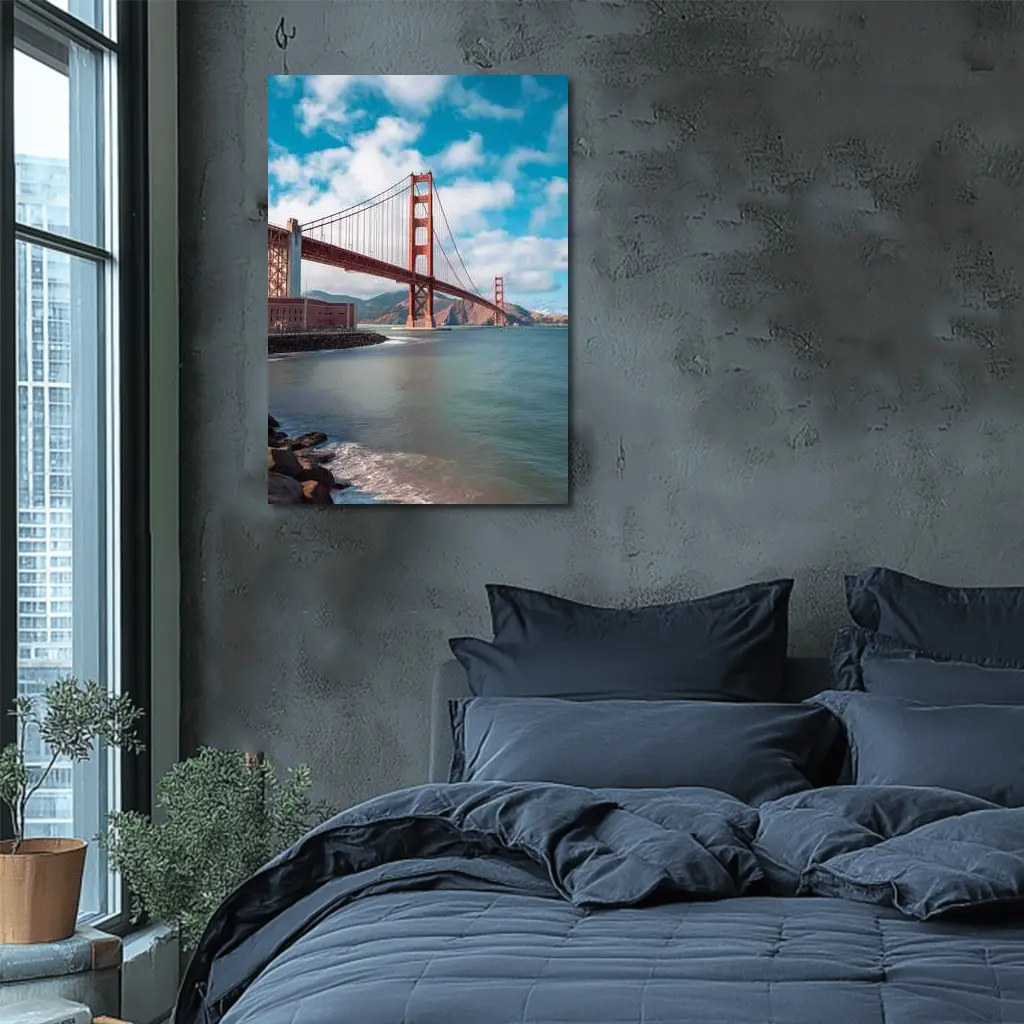 Golden Gate Bridge San Francisco Coastal View – Wall Art