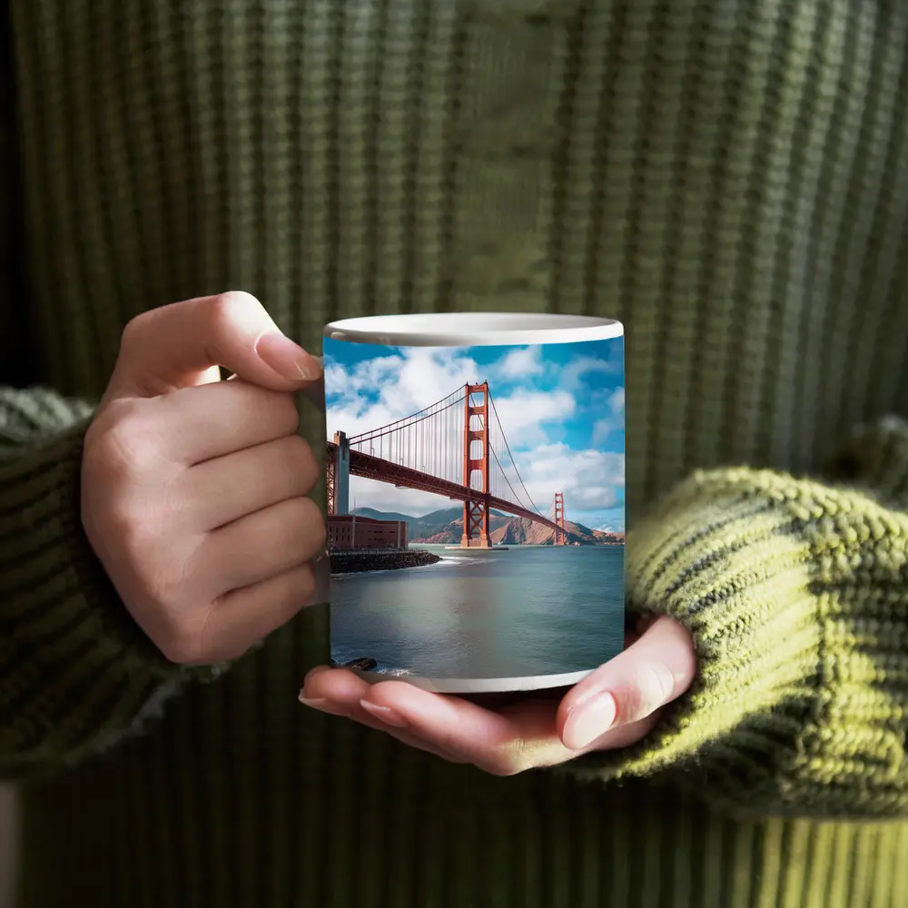 Golden Gate Bridge San Francisco Coastal View – Mugs