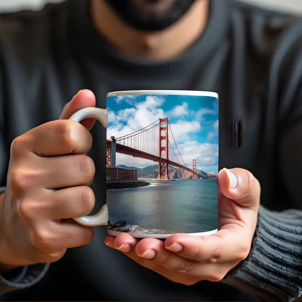 Golden Gate Bridge San Francisco Coastal View – Mugs
