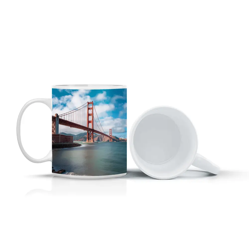 Golden Gate Bridge San Francisco Coastal View – Mugs