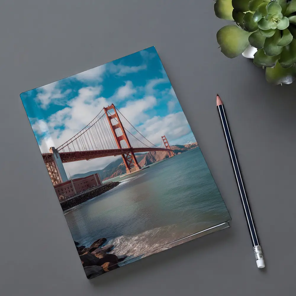 Golden Gate Bridge San Francisco Coastal View – Notebooks