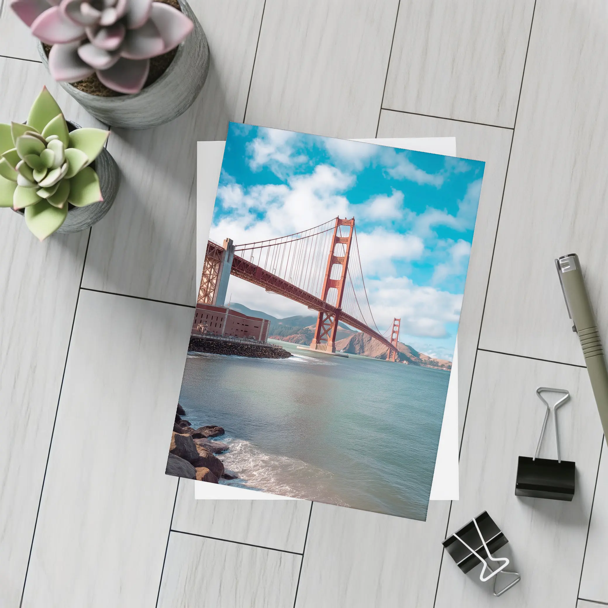 Golden Gate Bridge San Francisco Coastal View – Postcards