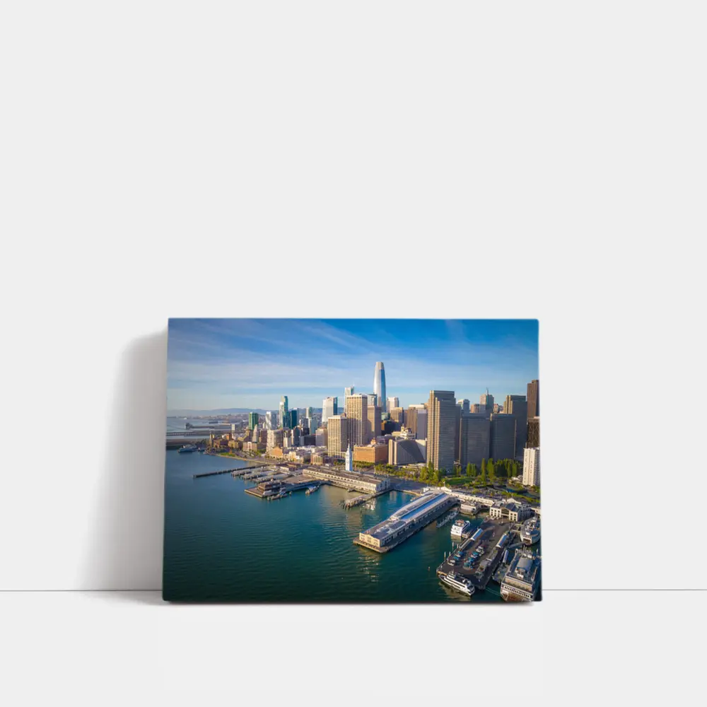 San Francisco Skyline Aerial Waterfront Bay View – Wall Art