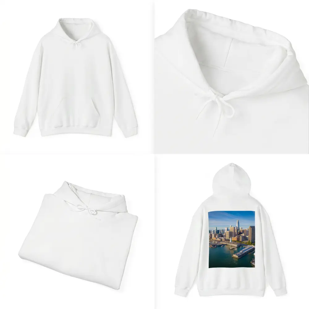 San Francisco Skyline Aerial Waterfront Bay View – Hoodies