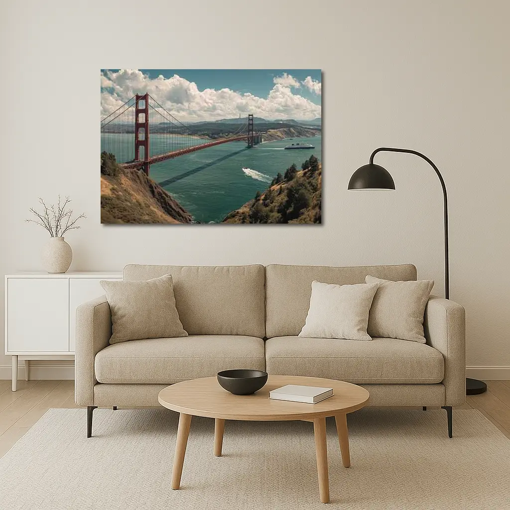 Golden Gate Bridge San Francisco Bay View – Wall Art
