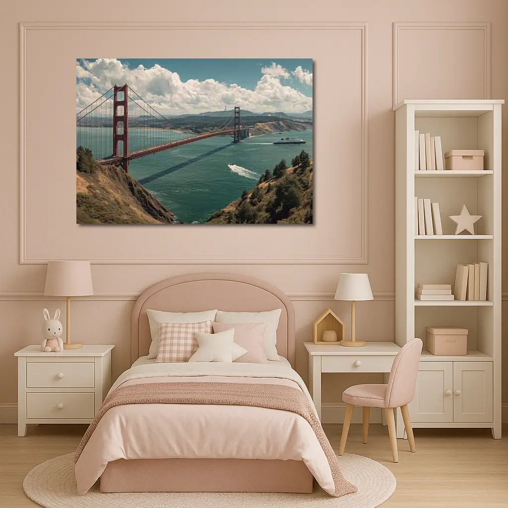 Golden Gate Bridge San Francisco Bay View – Wall Art