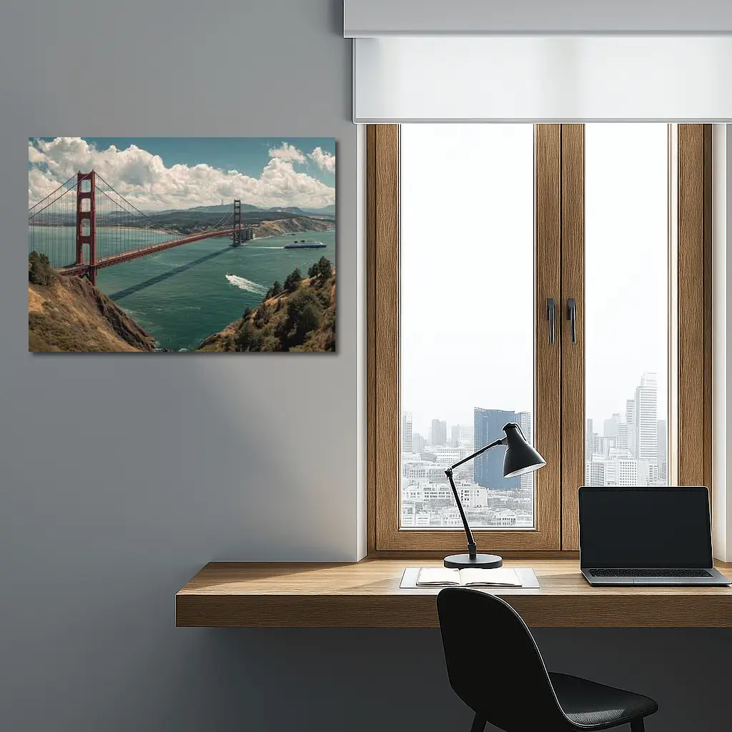 Golden Gate Bridge San Francisco Bay View – Wall Art