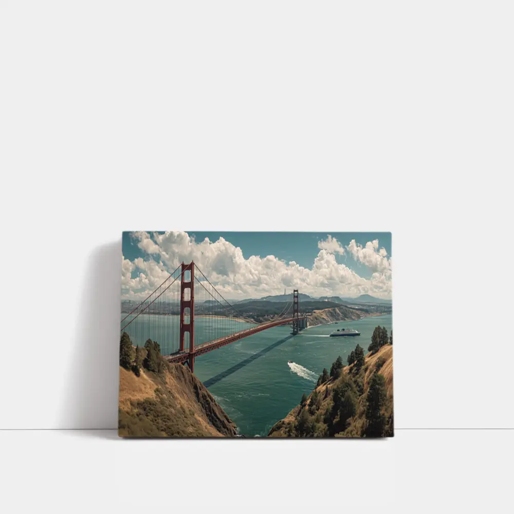 Golden Gate Bridge San Francisco Bay View – Wall Art