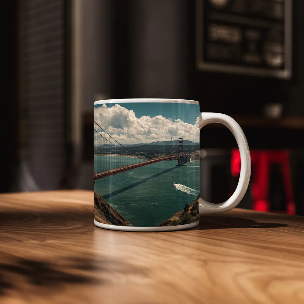 Golden Gate Bridge San Francisco Bay View – Mugs