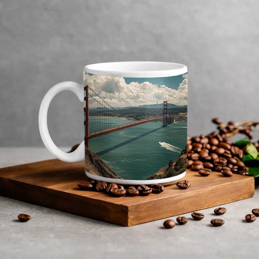 Golden Gate Bridge San Francisco Bay View – Mugs