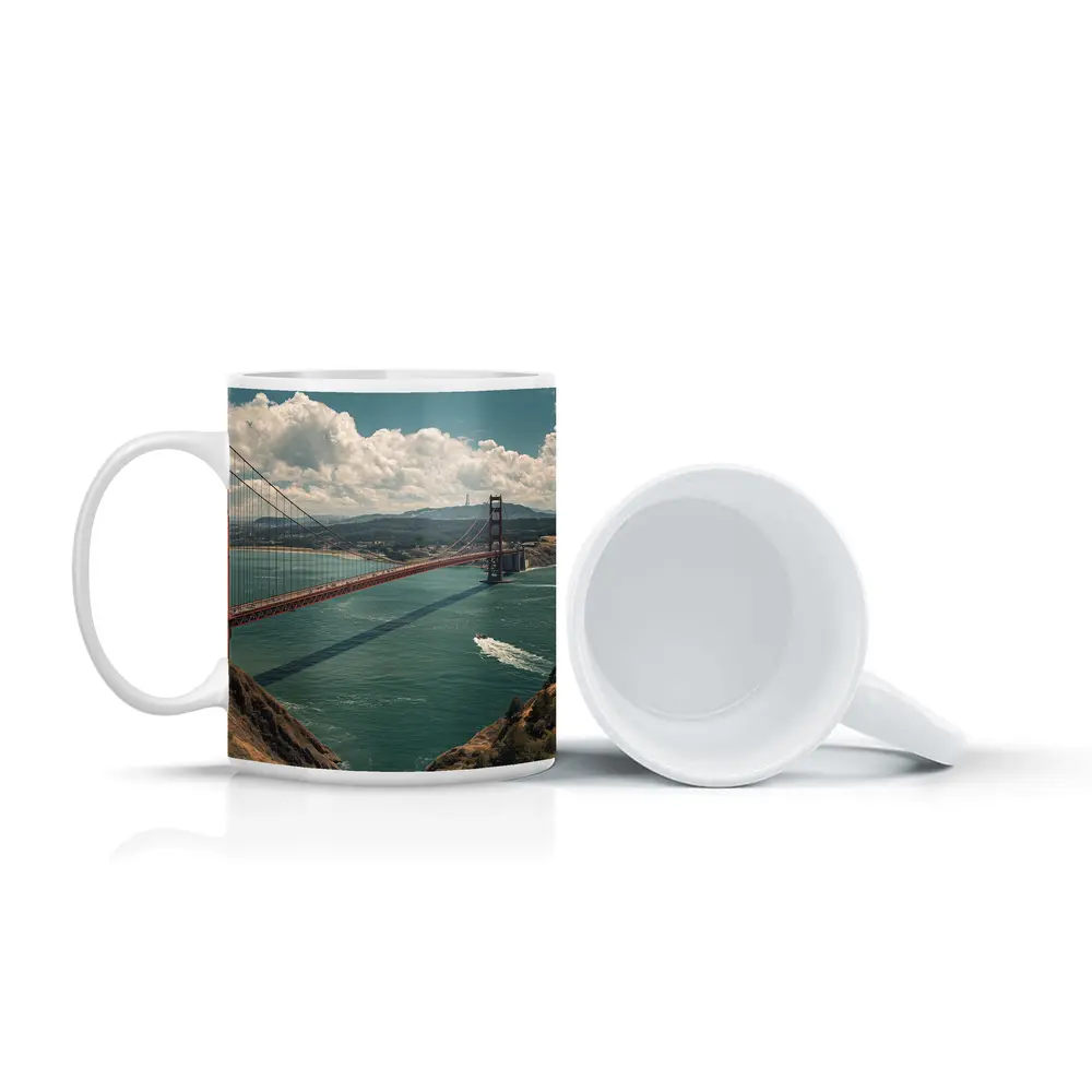 Golden Gate Bridge San Francisco Bay View – Mugs