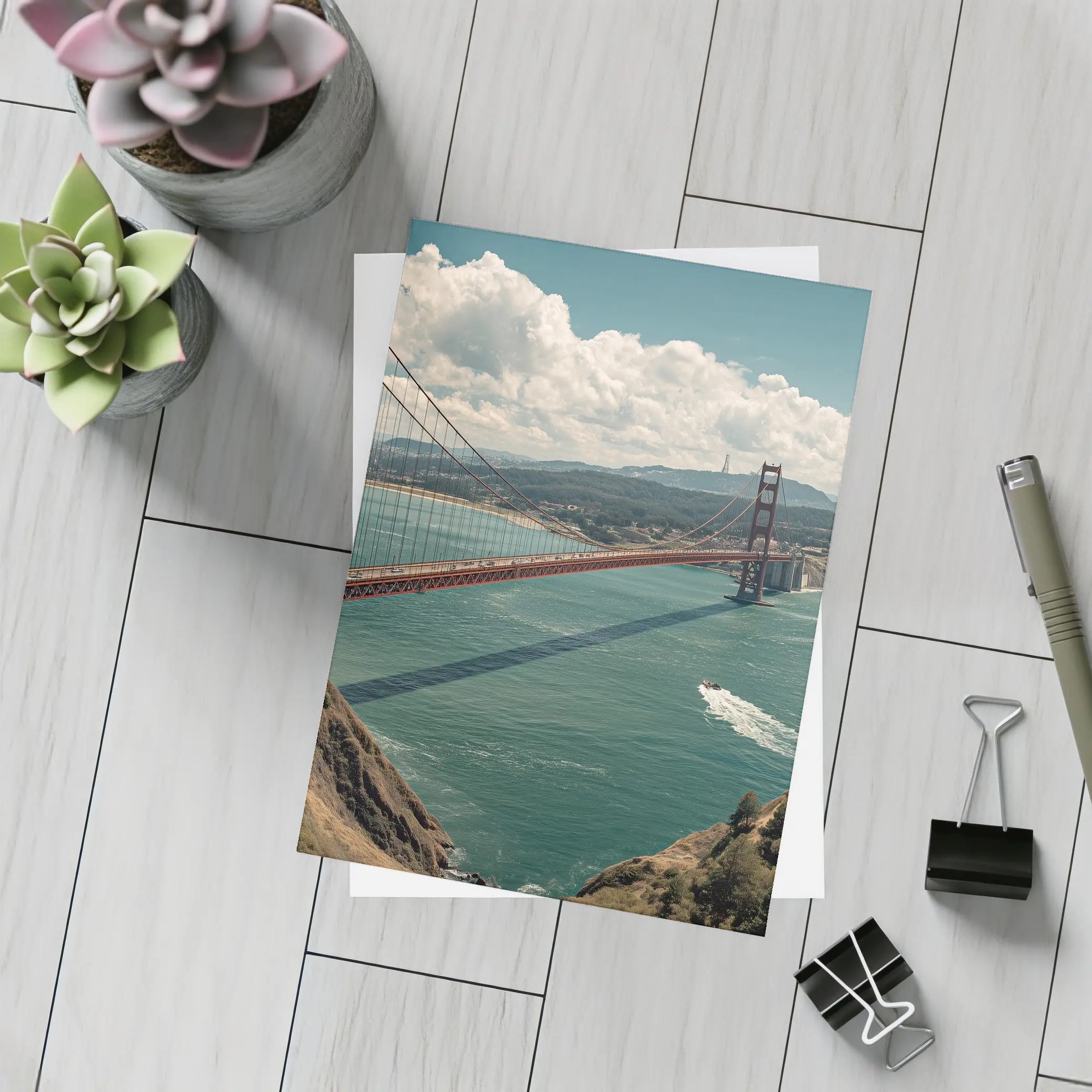 Golden Gate Bridge San Francisco Bay View – Postcards