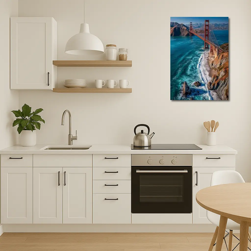 Golden Gate Bridge San Francisco Coastal View – Wall Art