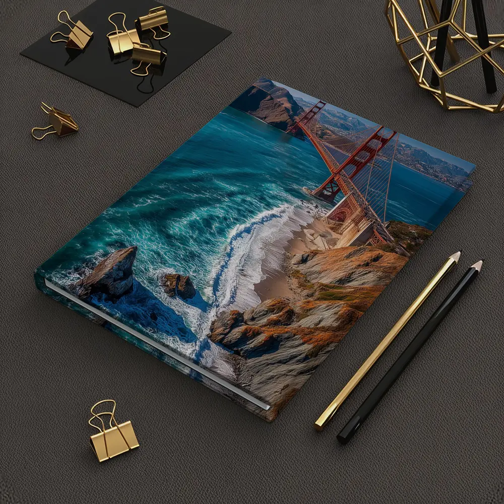 Golden Gate Bridge San Francisco Coastal View – Notebooks