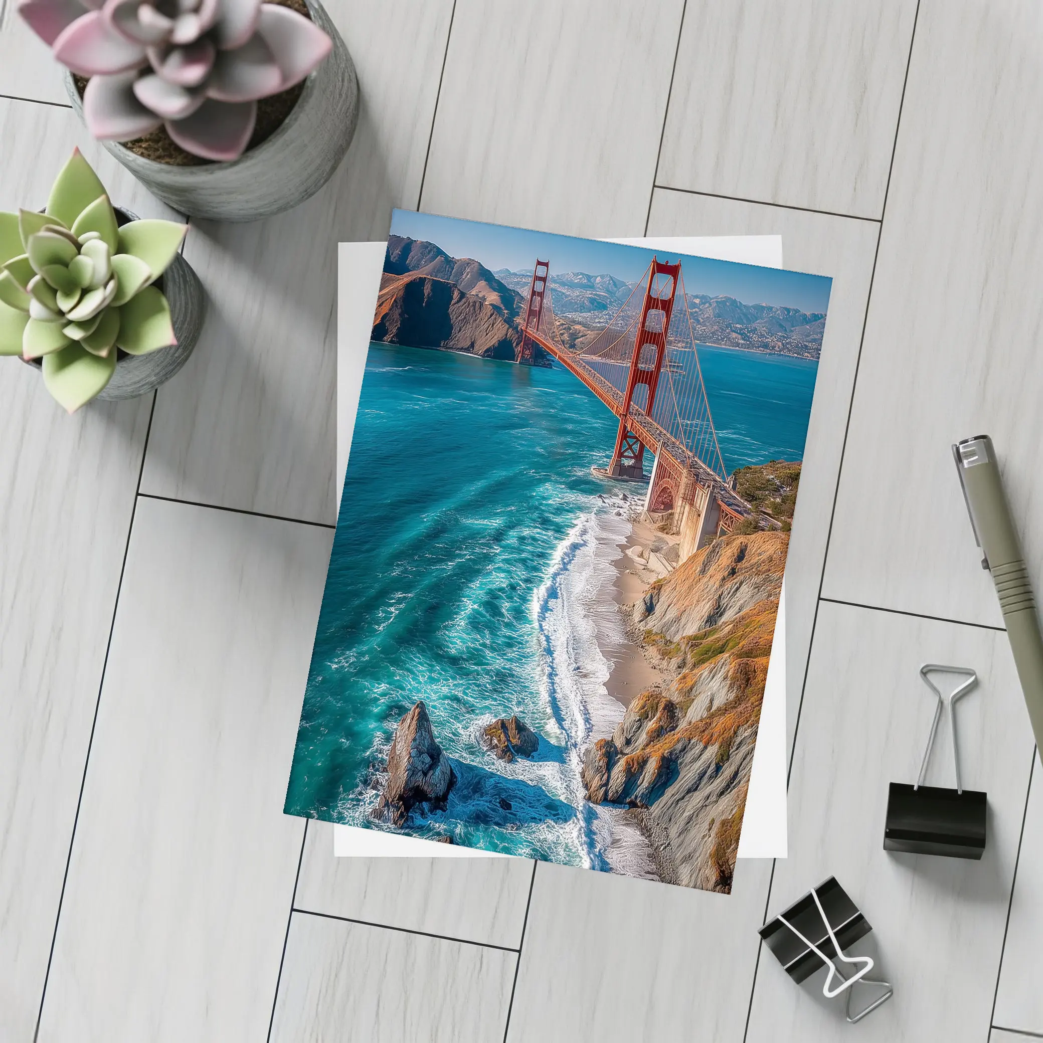Golden Gate Bridge San Francisco Coastal View – Postcards