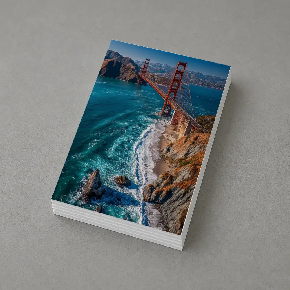 Golden Gate Bridge San Francisco Coastal View – Postcards
