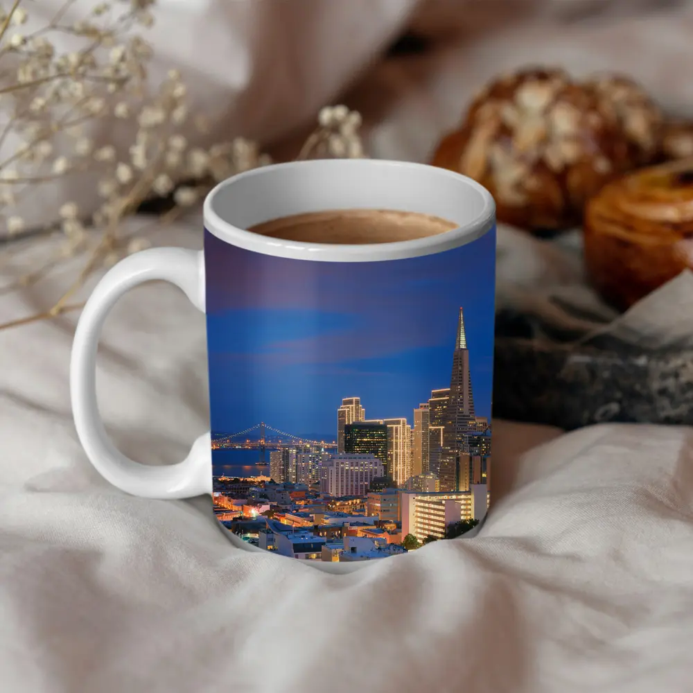 San Francisco Skyline At Blue Hour Dusk – Mugs