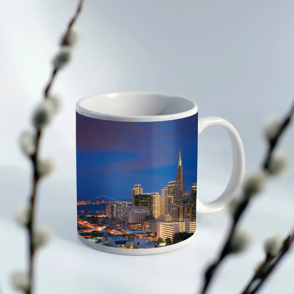 San Francisco Skyline At Blue Hour Dusk – Mugs