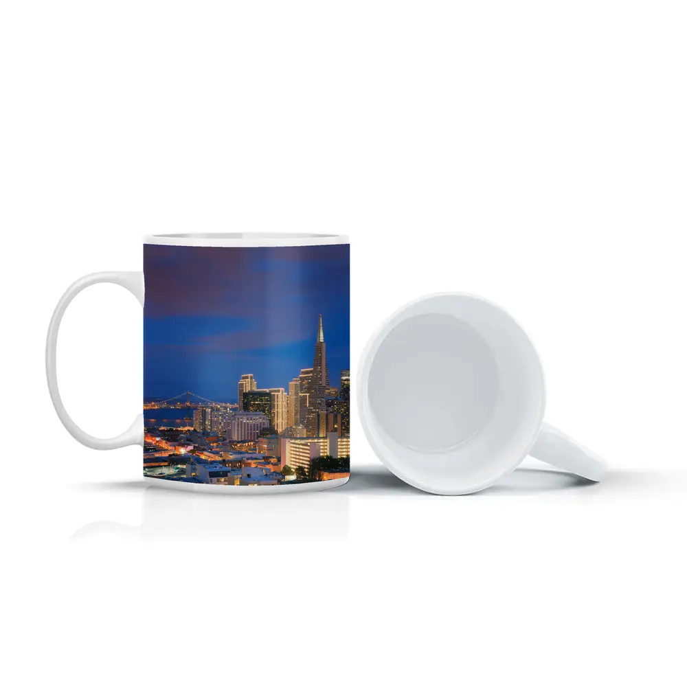 San Francisco Skyline At Blue Hour Dusk – Mugs
