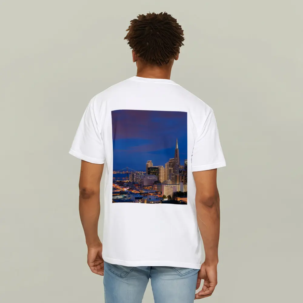 San Francisco Skyline At Blue Hour Dusk – T-Shirts