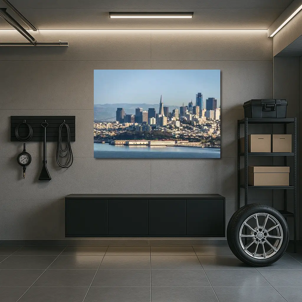San Francisco Skyline Bay Aerial City View – Wall Art