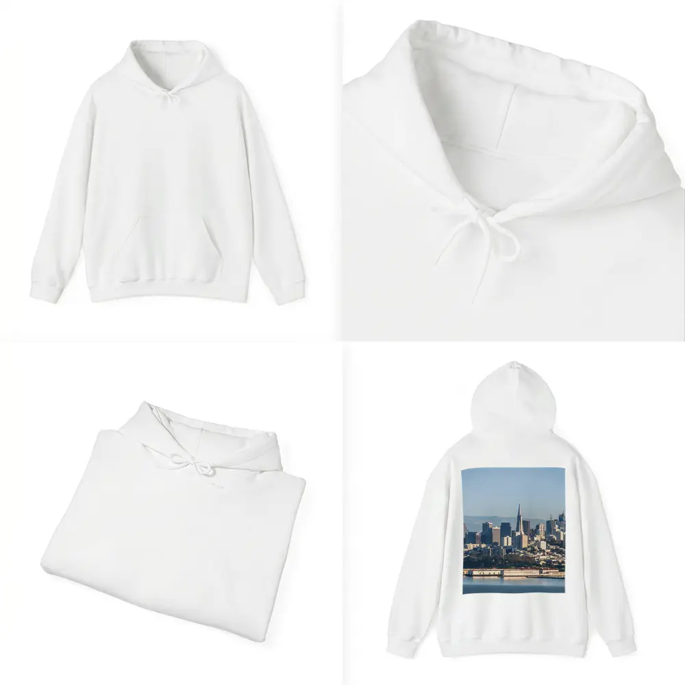 San Francisco Skyline Bay Aerial City View – Hoodies