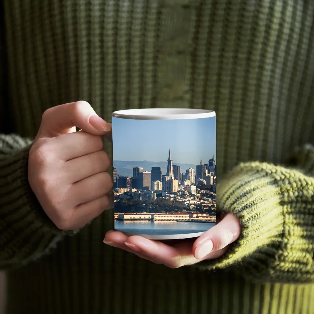 San Francisco Skyline Bay Aerial City View – Mugs