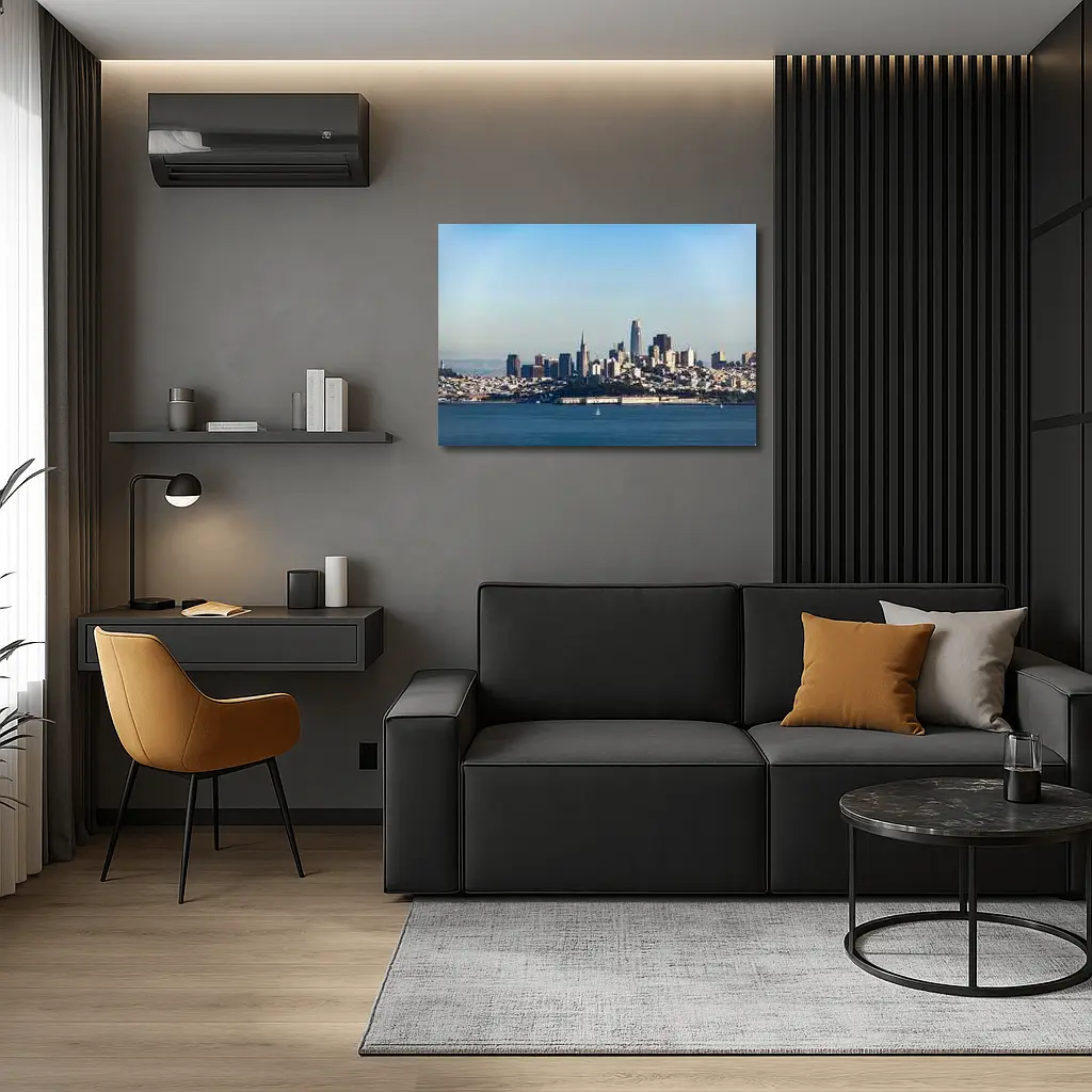San Francisco Skyline Bay Water Clear Sky – Wall Art