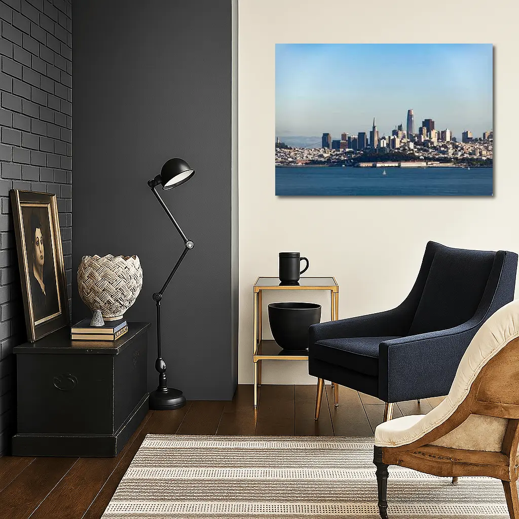 San Francisco Skyline Bay Water Clear Sky – Wall Art