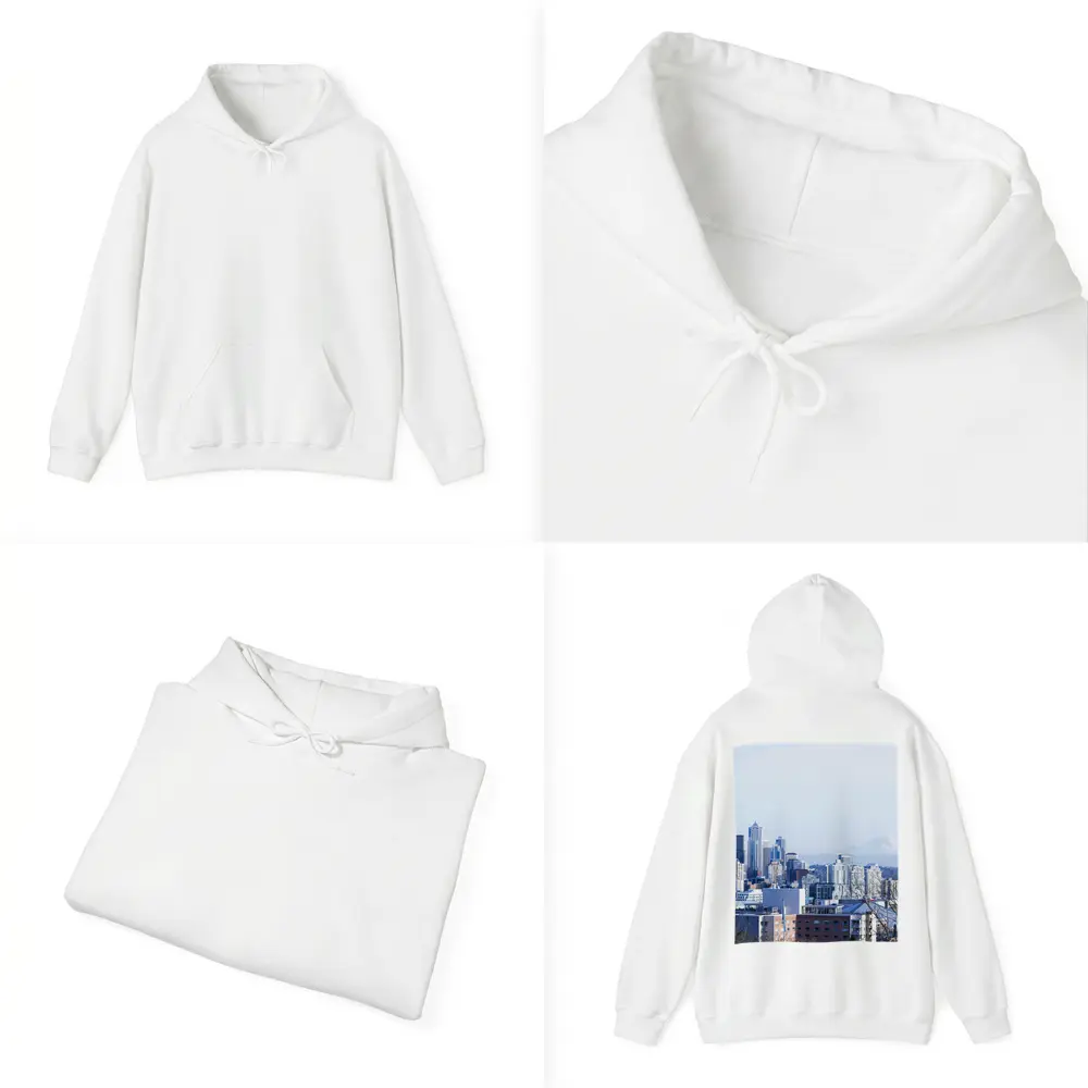 Seattle Skyline Space Needle Mount Rainier – Hoodies