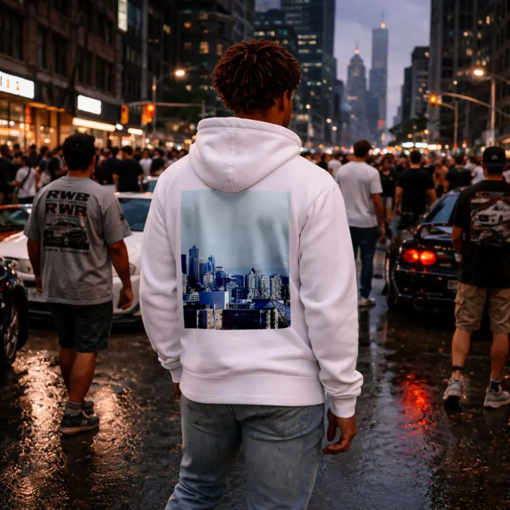 Seattle Skyline Space Needle Mount Rainier – Hoodies