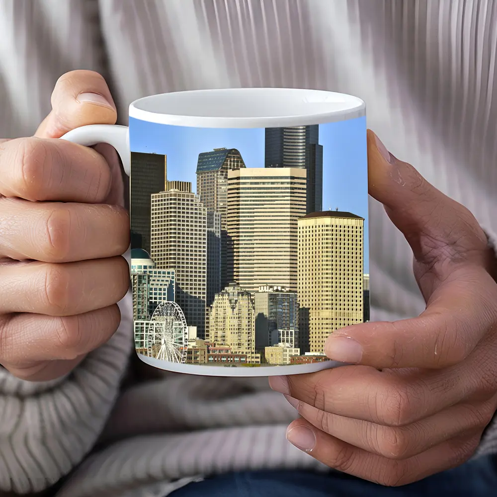 Seattle Waterfront Skyline Ferris Wheel City – Mugs