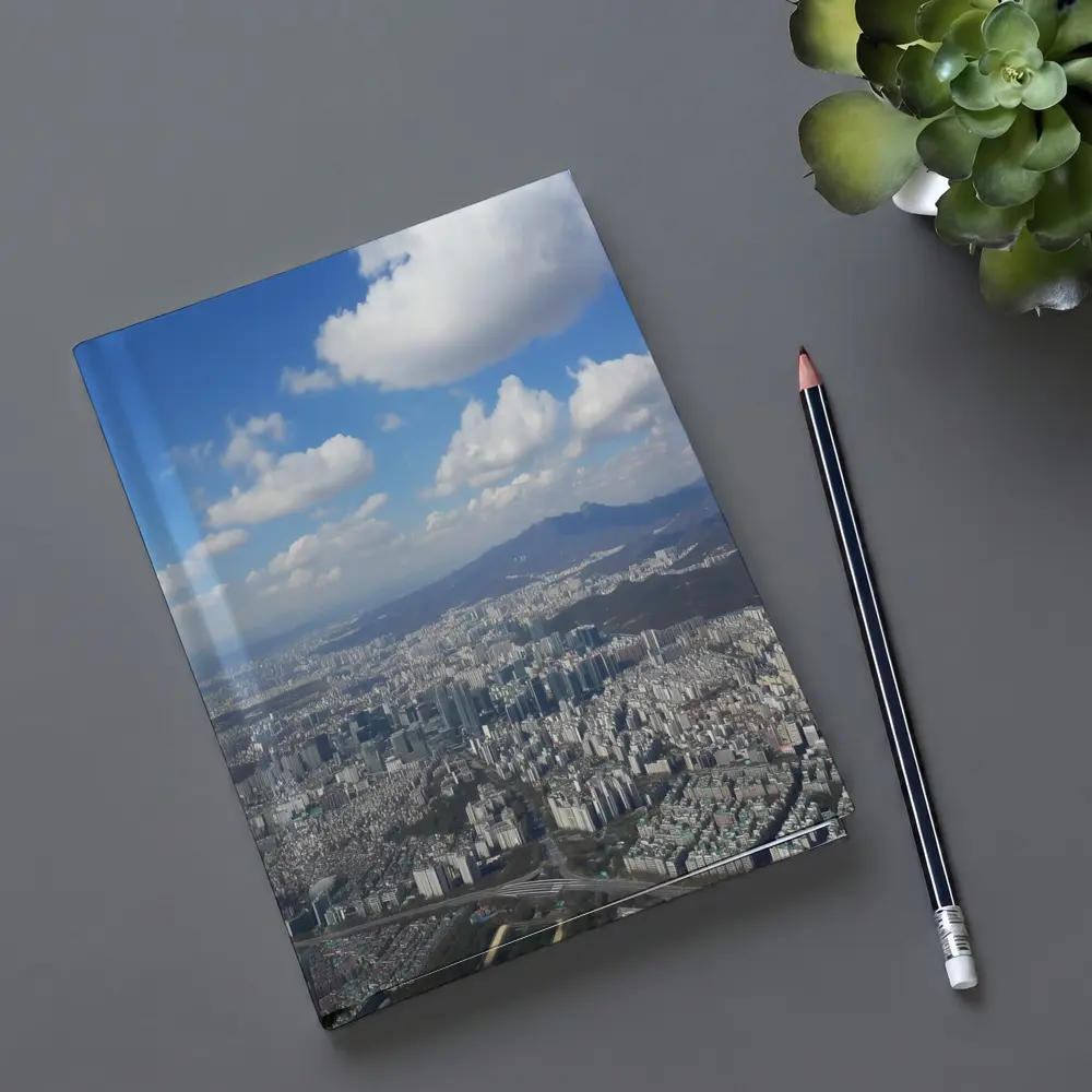Seoul City Aerial View Blue Sky – Notebooks