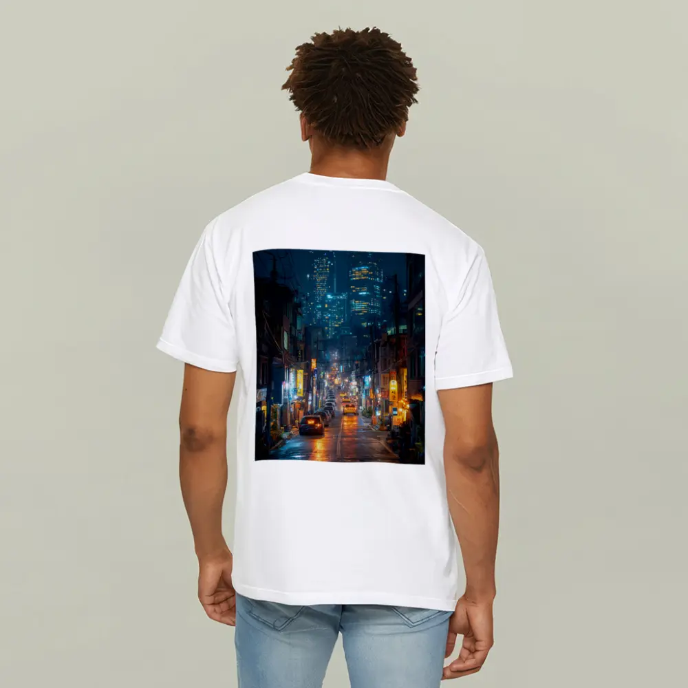 Seoul South Korea Rainy Night City Street – T-Shirts