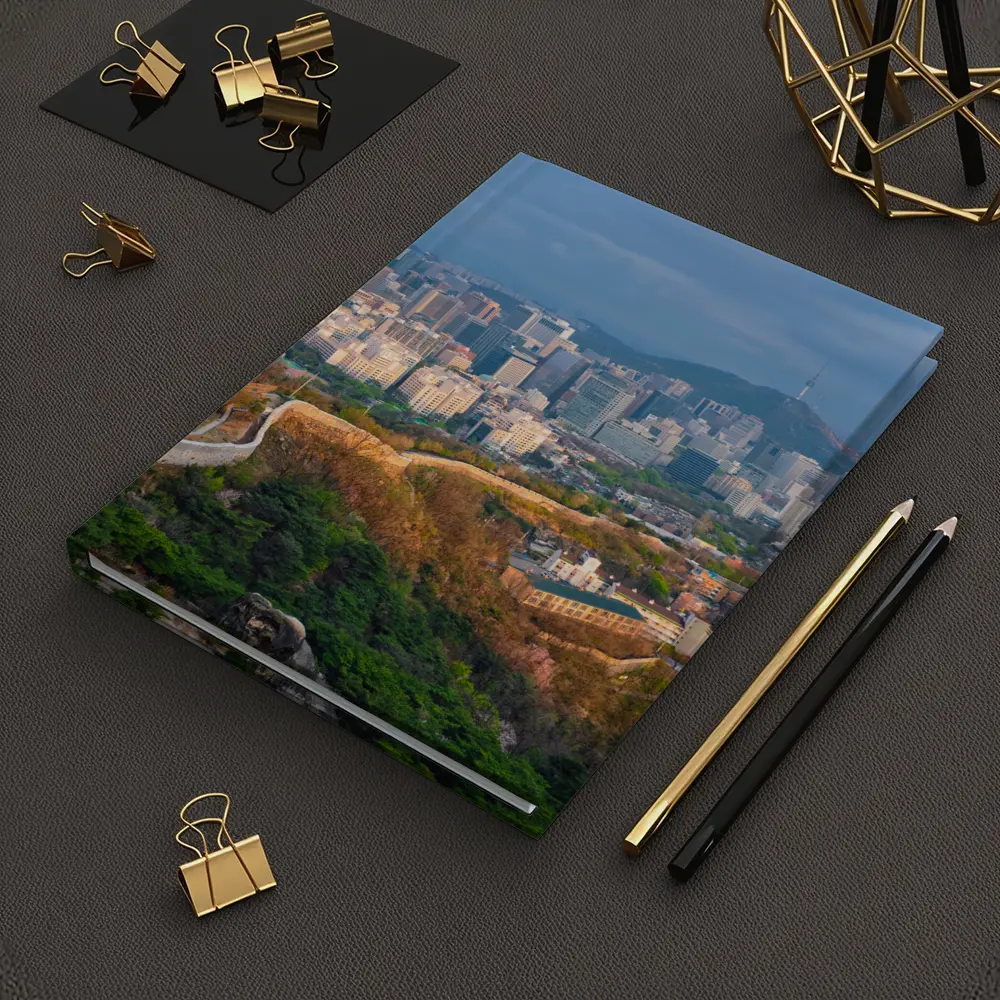 Seoul Skyline With Ancient City Wall – Notebooks