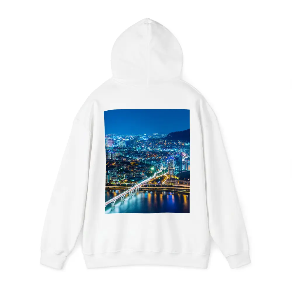 Seoul City Skyline at Night Han River – Hoodies