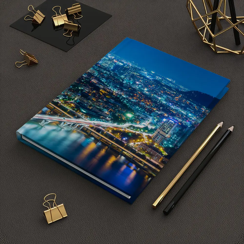 Seoul City Skyline at Night Han River – Notebooks