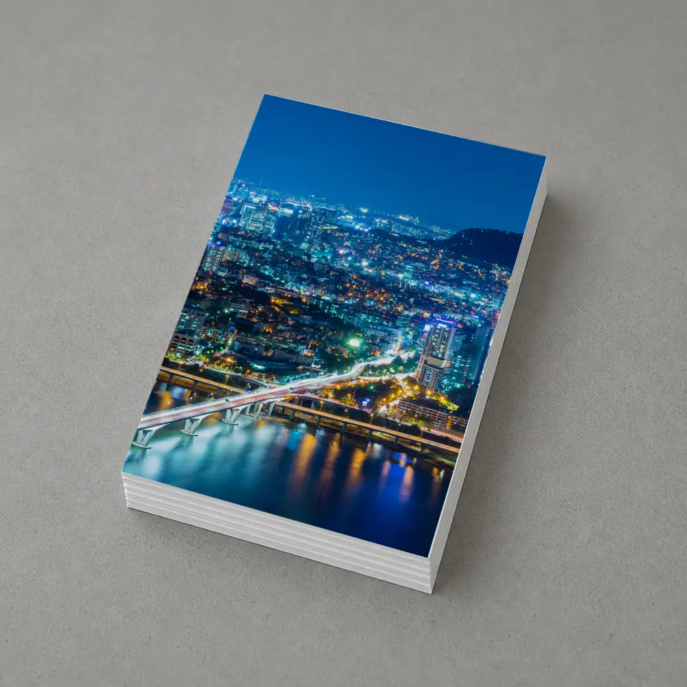 Seoul City Skyline at Night Han River – Postcards