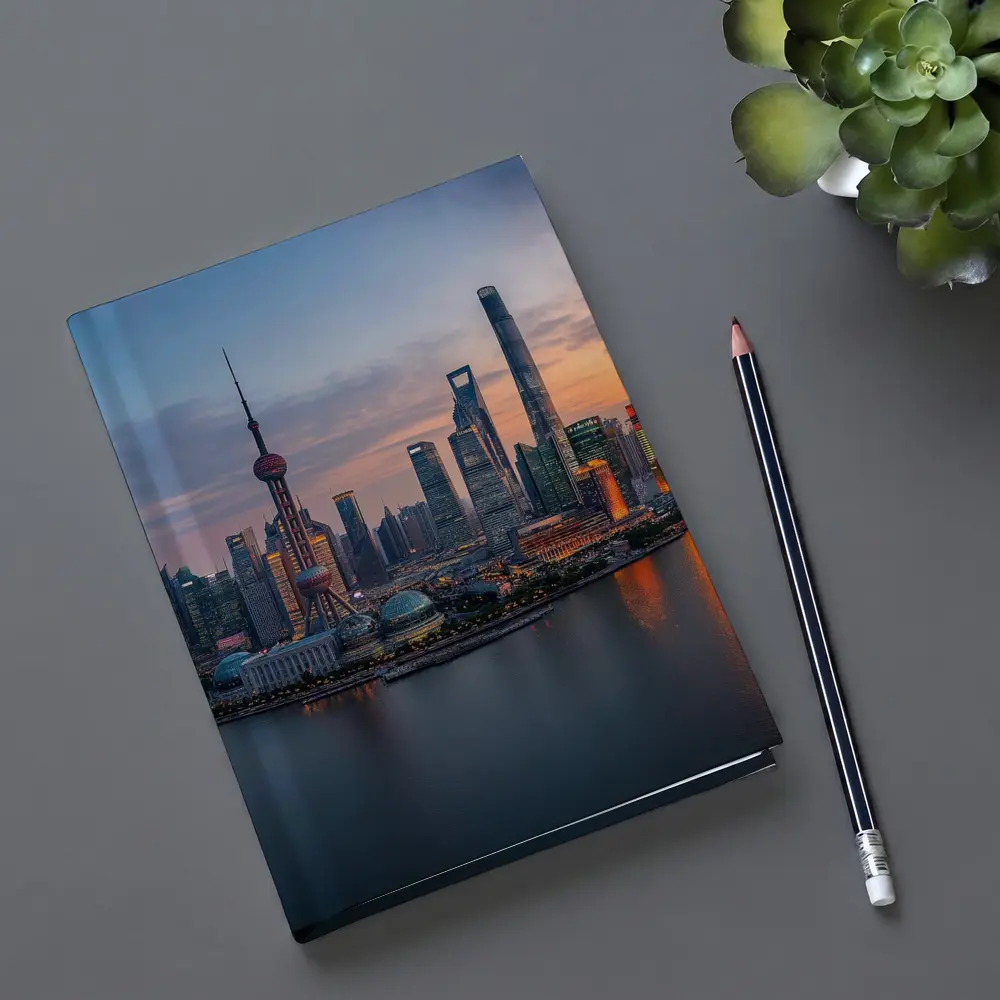 Shanghai Skyline Sunset Over Huangpu River – Notebooks