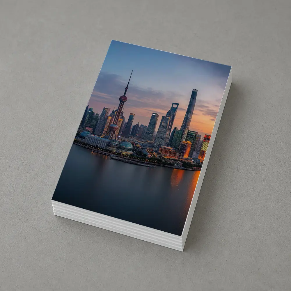 Shanghai Skyline Sunset Over Huangpu River – Postcards