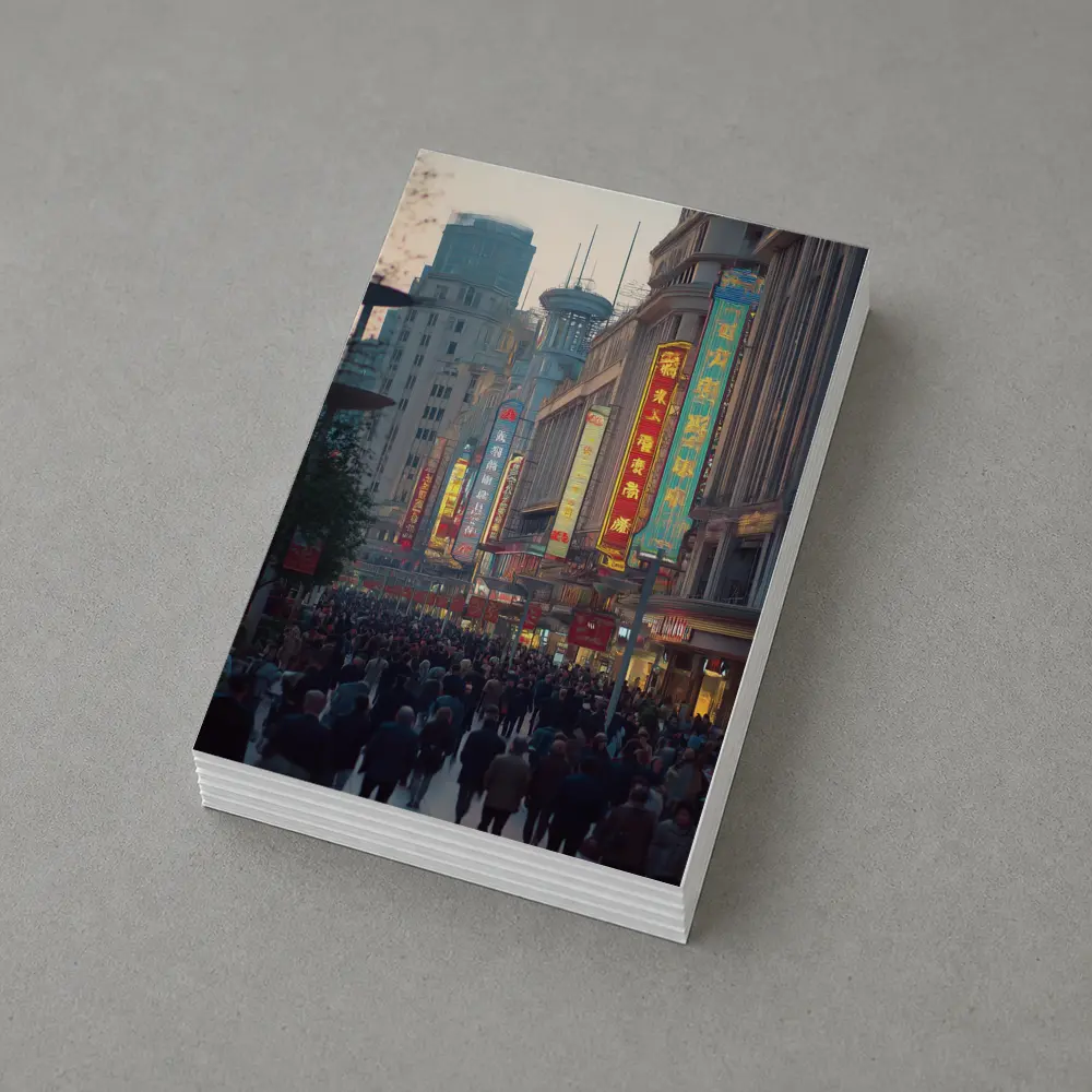 Shanghai Nanjing Road Busy Street Scene – Postcards