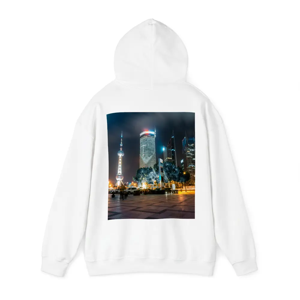 Shanghai Pudong Skyline Oriental Pearl Tower Night – Hoodies