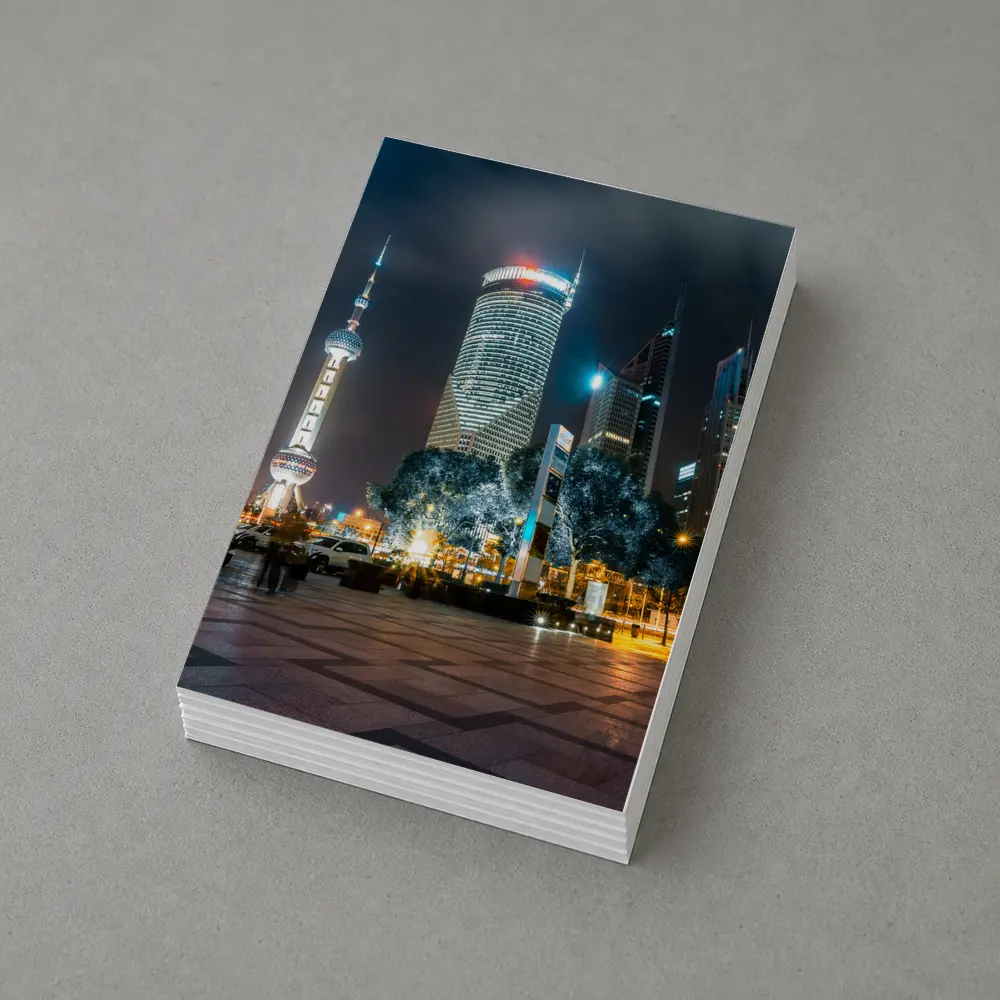 Shanghai Pudong Skyline Oriental Pearl Tower Night – Postcards