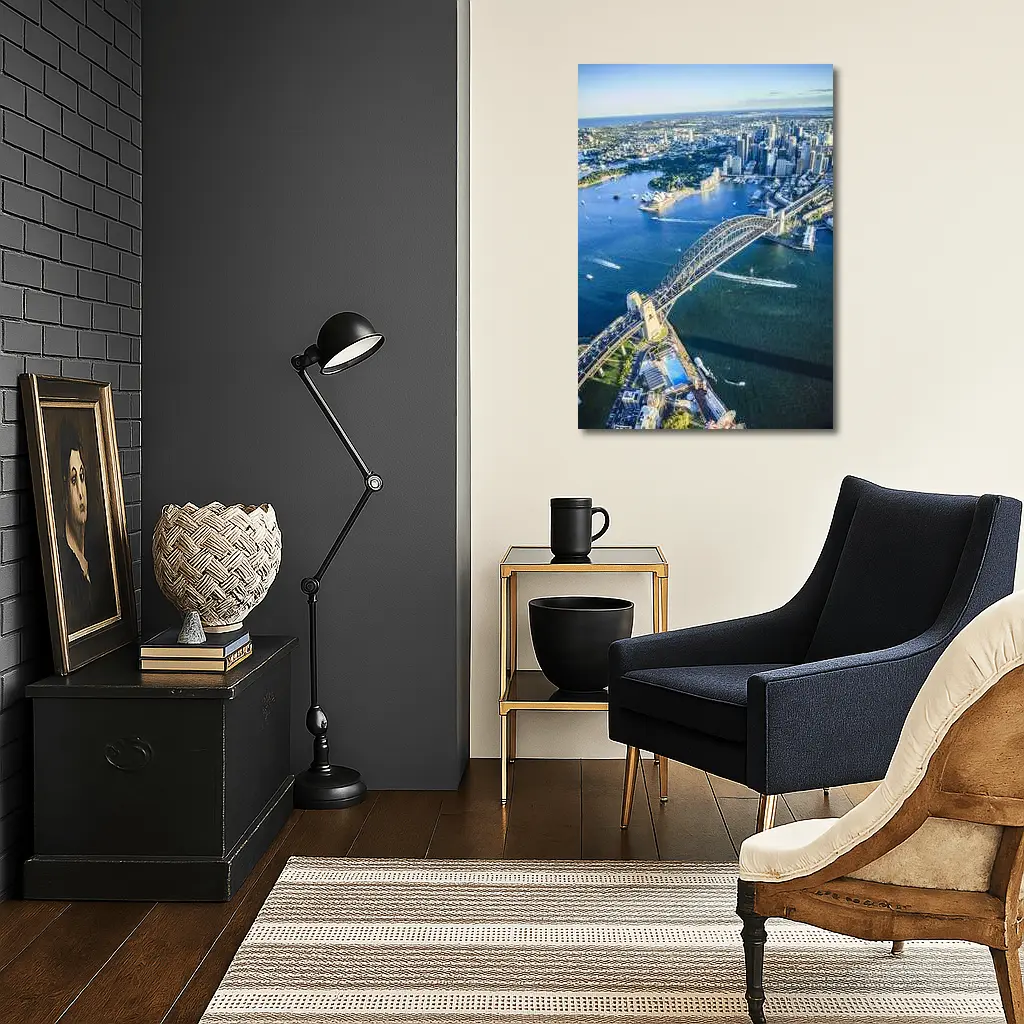 Sydney Harbour Bridge Aerial City View – Wall Art