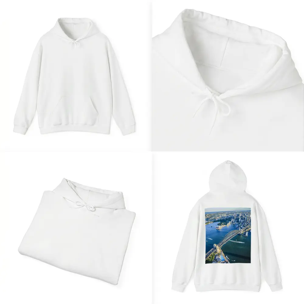 Sydney Harbour Bridge Aerial City View – Hoodies